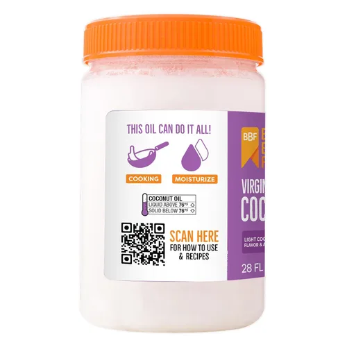 Vista 5 de BetterBody Foods Aceite de coco virgen, 28 onzas líquidas