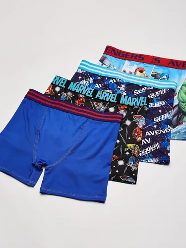 Vista 4 de Marvel Paquete múltiple de ropa interior Hero Avengers para niños