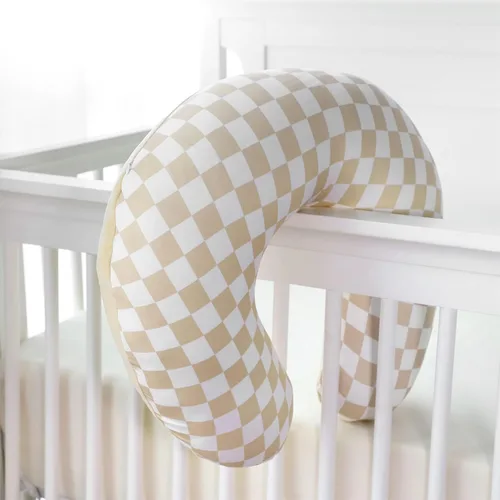 Vista 7 de DILIMI Funda de almohada de lactancia, funda de lactancia suave y elástica para almohada de lactancia, 1 paquete reversible extraíble para bebé niño