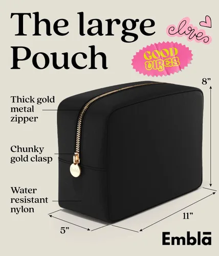 Vista 2 de Bolsa de maquillaje Embla Bolsa de aseo de viaje, Negro, L, Large