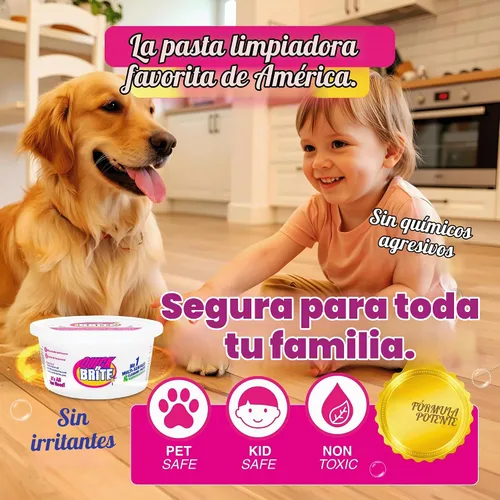 Vista 4 de Quick 'n Brite Pasta de limpieza multiusos, verdadero limpiador multiusos, concentrado, 12 onzas