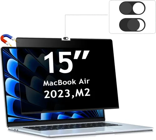 Vista 11 de ZOEGAA Pantalla de privacidad para MacBook Pro de 13 pulgadas (2012-2015), protector de pantalla de privacidad magnético extraíble anti luz azul