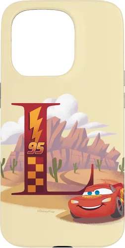 Vista 14 de Disney & Pixar - Carcasa para iPhone 17, diseño de letra L con monograma de letras L Lightning McQueen