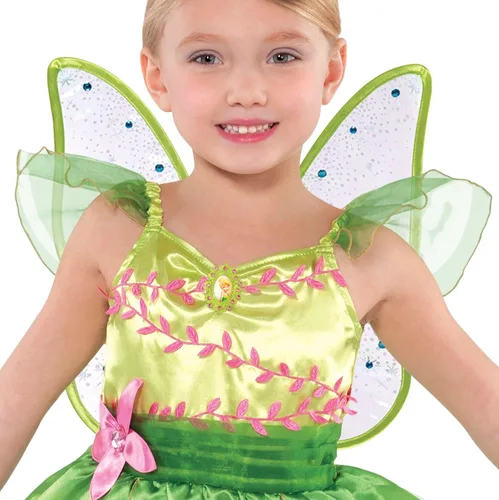 Vista 3 de Suit Yourself Classic Tinkerbell Halloween Costume for Toddler Girls Includes Wings