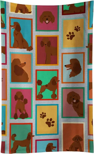 Vista 42 de Caroline's Treasures MLM1160KTWL - Lots of Red Siberian Husky - Toalla de cocina para invitados, toalla de baño decorativa para cara, té, paño