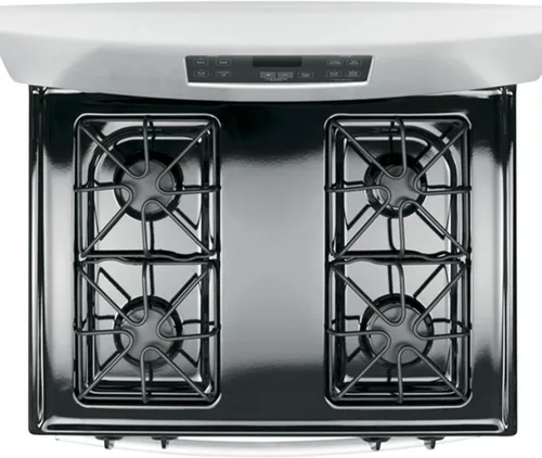 Vista 7 de Rejillas WB31X20643 mejoradas para piezas de estufa GE, rejilla de quemador, piezas de placa de cocina GE, rejilla de superficie de acero metálico