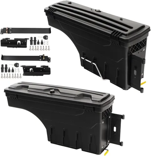 Vista 14 de GRAND ORANGE Caja de herramientas con cerradura para caja de almacenamiento de caja de camiones