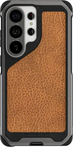Vista 100 de Ghostek Atomic - Funda delgada para Galaxy Z Flip 4, parte trasera de aramida con parachoques de aluminio rojo, funda protectora de doble capa a