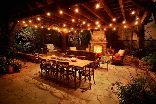 Vista 7 de Lampat Cadena de luces, 25 bombillas LED, 25 pies, G40, luces de cadena de globo con bombillas, certificación UL para decoración comercial