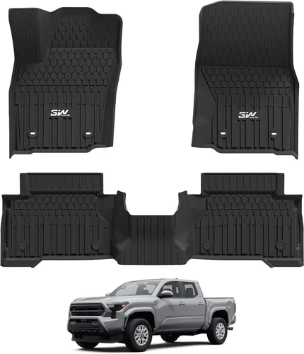 Vista 21 de 3W Alfombrillas para Toyota Sienna 2021-2026 LE/XLE (solo para 8 asientos), revestimiento de suelo TPE para todo tipo de clima, ajuste personalizado