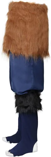 Vista 3 de Hashibira Inosuke - Disfraz de anime Demon Haori Kimetsu No Yaiba para cosplay pantalones de disfraces vestido elegante traje de delantal con falda