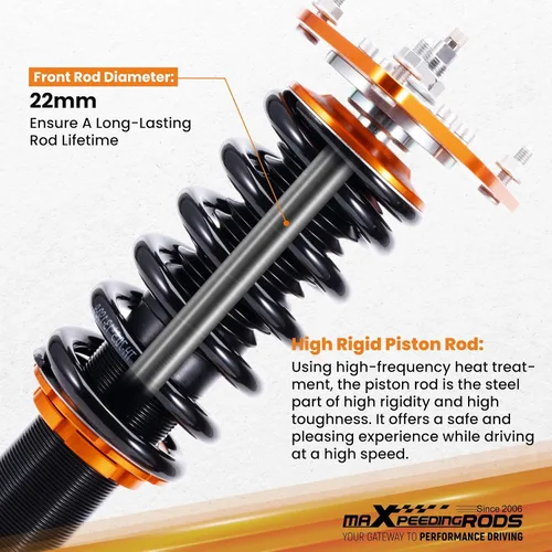 Vista 6 de maXpeedingrods Coilover para Subaru Impreza WRX 2000-2007, para Subaru Forester SG 2003-2008, amortiguador de 24 niveles ajustable, kit