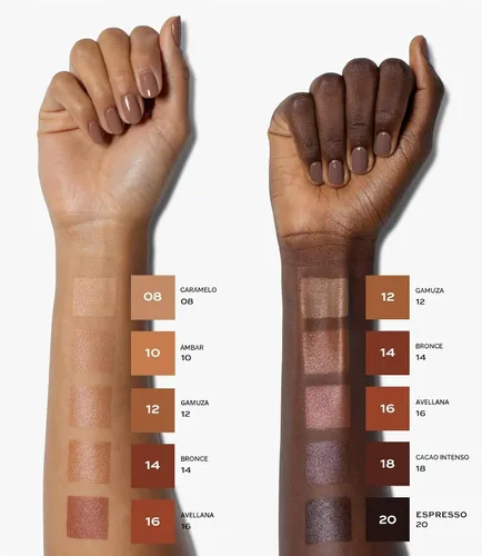 Vista 5 de MAKE Beauty Diffusion Dew Skin Tint. Acabado radiante de cobertura transparente a media. Difumina, suaviza e ilumina para una tez luminosa. 01 Feria