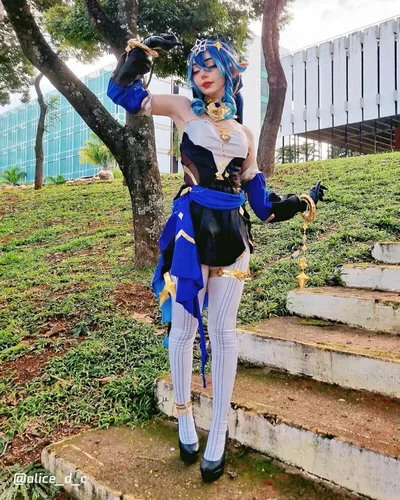 Vista 2 de Nuoqi Venti Cosplay Raiden Shogun Cosplay Yae Miko Cosplay Genshin Impact Cosplay Disfraces