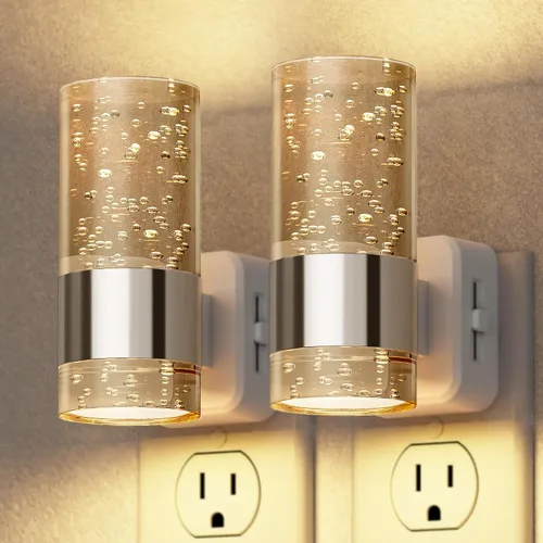 Vista 9 de Briignite - Luces nocturnas enchufables a la pared, luz nocturna LED moderna 3CCT Dusk to Dawn Sensor, 3000KĀ0Kŀ0K Change Nightlight, Dimmable