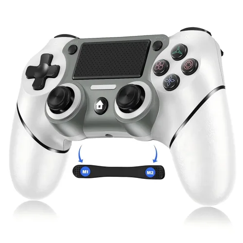 Vista 8 de Wireless Controller Compatible with PS4/Pro/Slim, Black ps4 controller with Dual Vibration, 1000mAh Battery, 6-Axis Motion Sensor, Built-in Speaker