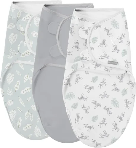 Vista 22 de SwaddleMe - Manta original para bebé, talla S/M, de 0 a 3 meses, paquete de 5 (diseño de amapolas bonitas)
