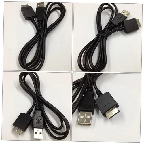 Vista 5 de Mikikit Cable de datos USB Cable adaptador de audio Cable de carga de sincronización de datos USB a Cable estéreo Jack Cable Reproductor Mp3 USB b