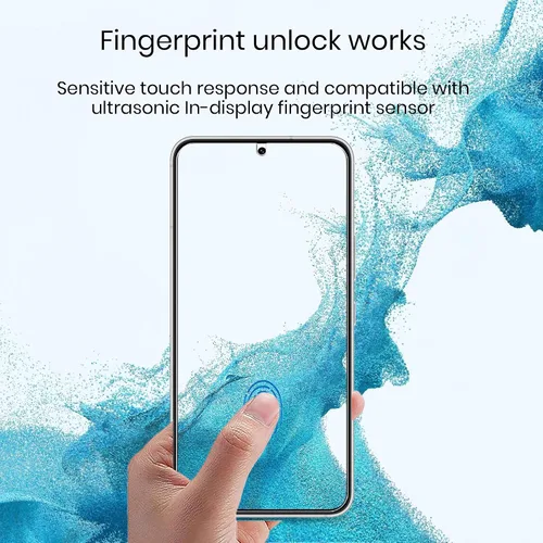 Vista 3 de Protector de pantalla de privacidad para Galaxy S22, película suave, paquete de 2 y protector de lente de cámara de vidrio templado, 1 paquete