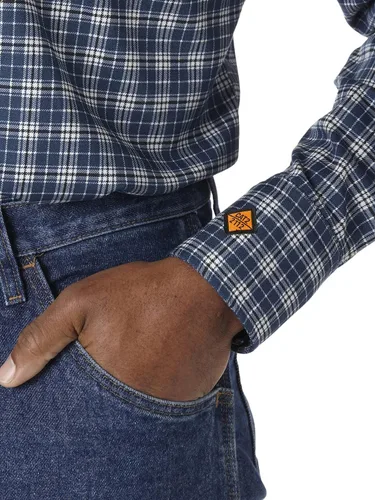 Vista 4 de Wrangler Riggs Workwear FR - Camisa de manga larga con dos bolsillos para hombre