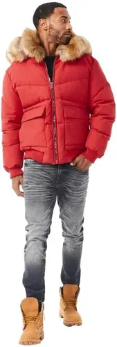 Vista 9 de Jordan Craig Hombre Hollis Bomber Chaqueta (Rojo)