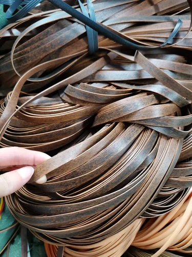 Vista 2 de Ratán tejido marrón claro, material de reparación de mimbre de polietileno de plástico para silla de jardín, mesa de café, muebles de patio, cesta