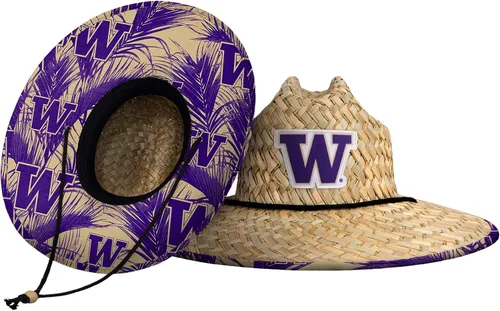 Vista 144 de FOCO - Sombrero de paja con logotipo de equipo universitario de NCAA y estampado floral para hombre