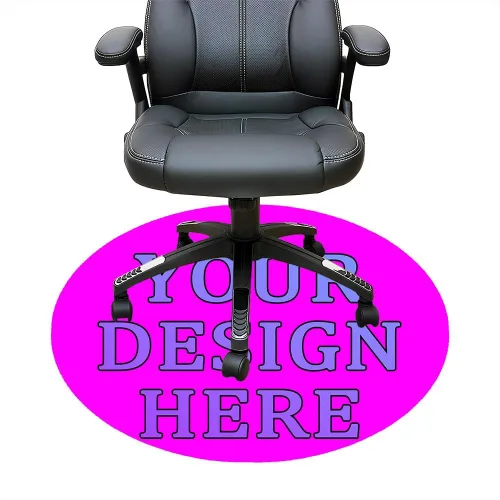 Vista 31 de Tapete redondo personalizado para silla de escritorio de oficina, diseño de tu propio logotipo de foto, texto, alfombrillas circulares