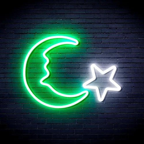Vista 12 de ADVPRO Moon and Star Flex Silicone LED Neon Sign - Azul - st16s33-fnu0009-b