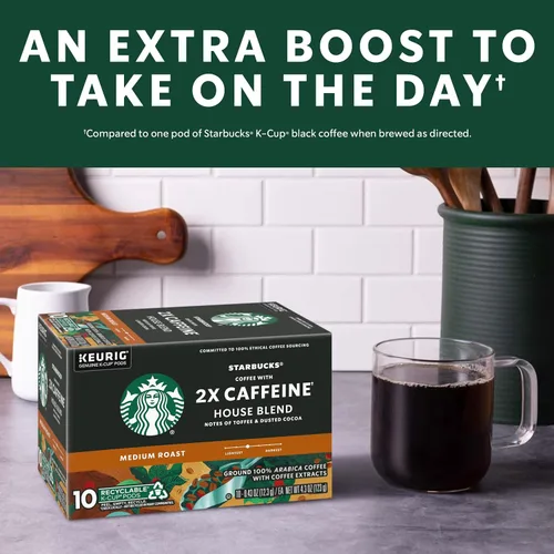 Vista 4 de Starbucks K-Tazas de café con 2 x cafeína Cápsulas de café para cafeína Keurig 6 cajas (60 cápsulas)