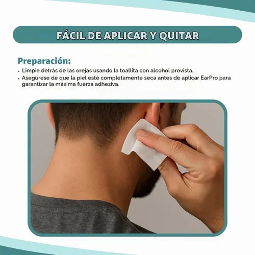 Vista 2 de Earo Corrector cosmético de oídos, parches de cinta para orejas más fuertes para retener las orejas sobresalientes sin cirugía, calcomanías