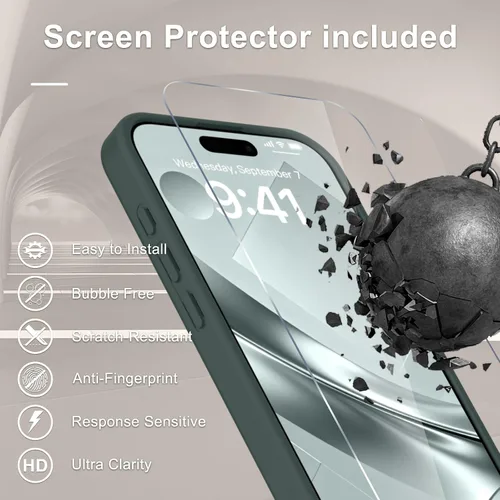 Vista 238 de Funda para Google Pixel 10 Pro XL, cubierta magnética mate, color negro Fit for MagSafe, Screen Protector included, Shockproof Military Grade