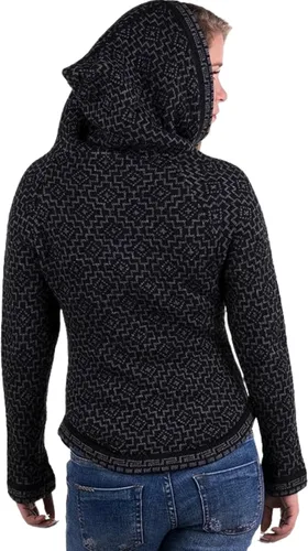 Vista 4 de Gamboa Cárdigan de alpaca para mujer, tejido de punto para otoño e invierno, para mujer