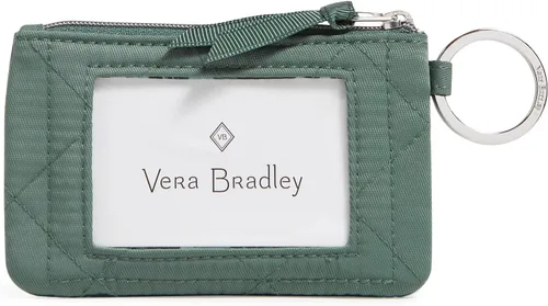 Vista 3 de Vera Bradley Cartera de identificación con cremallera de sarga de rendimiento para mujer