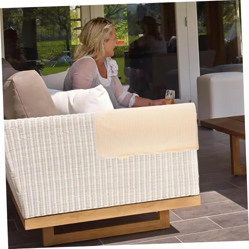 Vista 4 de VICASKY Fundas elásticas para reposabrazos de sofá, cómodas fundas para reposabrazos de sofá, estilo simple, 2 piezas