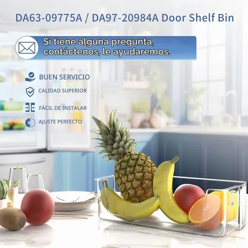Vista 6 de Contenedor para puerta de refrigerador DA63-09775A DA97-20984A actualizado