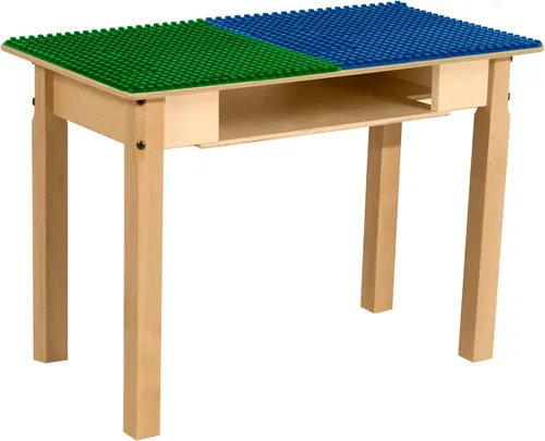 Vista 7 de Mesa DUPLO con canal y estante