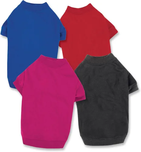 Vista 3 de ZZ Playera básica para perro., XS, Negro
