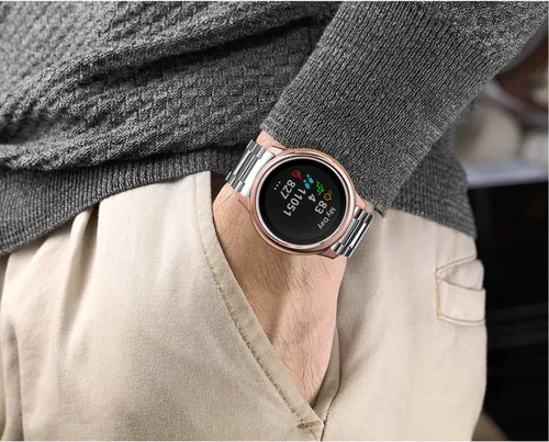 Vista 7 de Fintie Paquete de 3 fundas compatibles con el reloj inteligente Garmin Negro/transparente/oro rosa