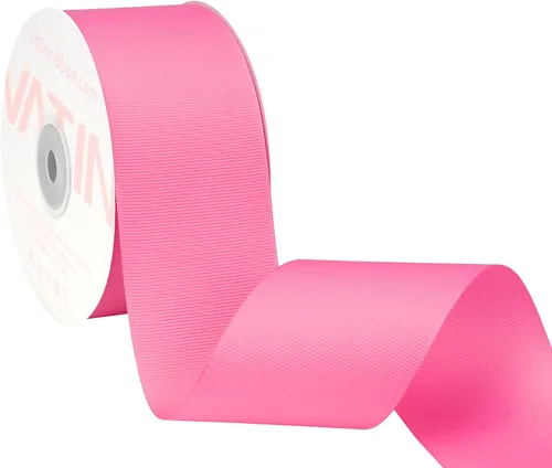 Vista 135 de VATIN Cinta de Grogrén Negra, 1-1/2" x 50 Yardas Continuas, Cinta de Grogrén de Poliéster Negra, Usar para Lazos de Bricolaje, Accesorios