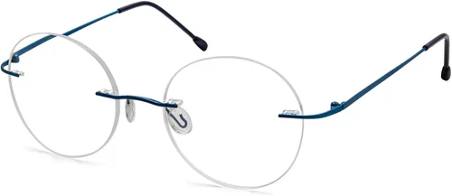 Vista 12 de Eyekepper Paquete de 3 lentes de lectura redondos de metal sin montura para mujeres y hombres, lectores circulares sin marco (azul/rojo/púrpura) +