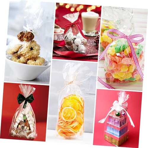 Vista 3 de Cabilock Bolsas de celofán transparente de celofán para cestas de regalo, 2 unidades de rollo de envoltura de grosor de 17 pulgadas x 100 pies