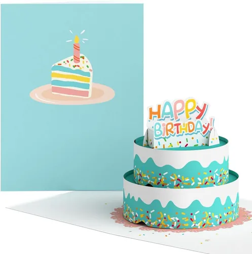 Vista 8 de Lovepop Delicate Floral Happy Birthday Basket Pop-Up Card for Her and Him - 3D Greeting Cards for Boys, Girls, Men, Women - 5.9" x 4.5" Paperpop