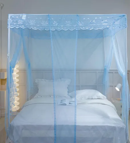 Vista 3 de naturetalk Dosel de cama, cortina de cama de princesa para niñas y adultos, red de cúpula rectangular de encaje