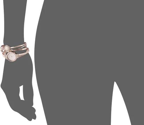 Vista 6 de Anne Klein Juego de reloj y brazalete acentuado de cristal para mujer