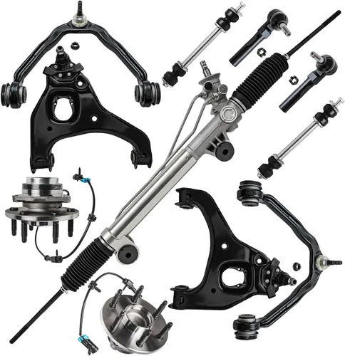 Vista 31 de Detroit Axle - Kit de suspensión delantera 4WD para Nissan Frontier Pathfinder Xterra, 2 cubos de rodamientos de ruedas, 2 brazos de control
