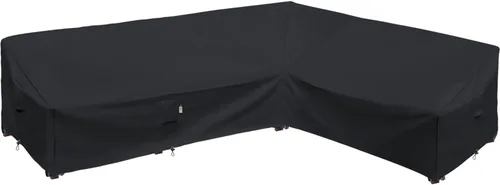 Vista 51 de Funda de Sofá Seccional de Servicio Pesado para Exteriores, Fundas Impermeables 600D para Sofá Seccional de Patio, Funda para Muebles de Jardín