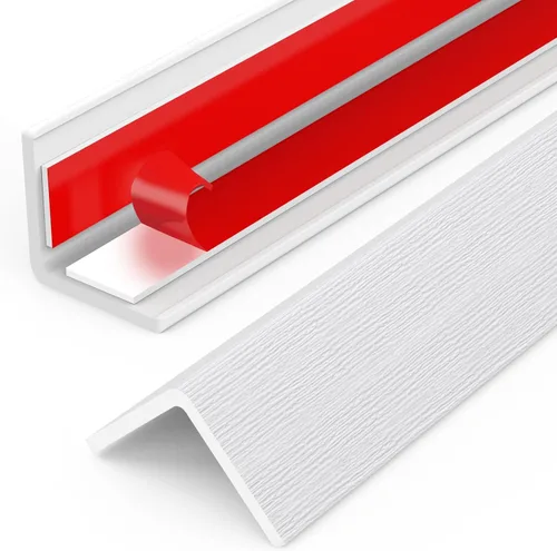 Vista 10 de Protectores de esquina, 2 protectores de esquina autoadhesivos para paredes, 16 x 1.57 pulgadas, fácil de instalar, tira de protección de bordes