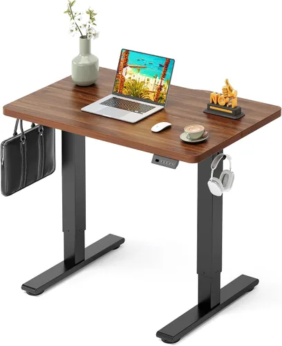 Vista 36 de CubiCubi Escritorio eléctrico de pie de 48 x 30 pulgadas, escritorio de pie ajustable en altura con ajustes preestablecidos de memoria, escritorio