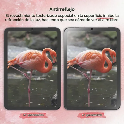 Vista 5 de bersem Paquete de 2 protectores de pantalla Paperfeel para iPad Mini 5 2019